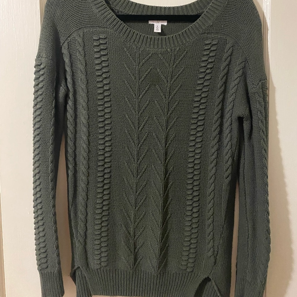 Dark green knit sweater!